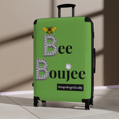 Bee Boujee Luggage - GREEN