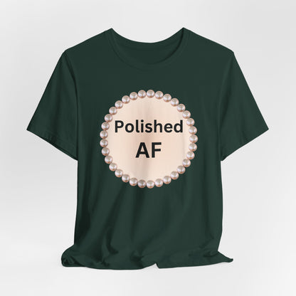 Polished AF Pearl-Framed Statement Tee