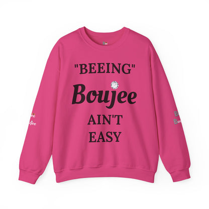"Beeing" Boujee Ain't Easy- Heavy Blend™ Light Colors Crewneck Sweatshirt