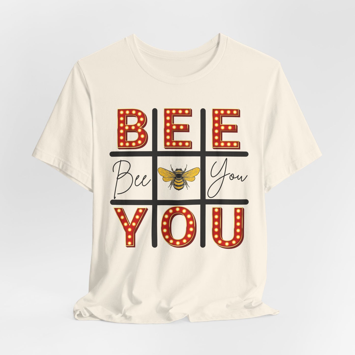Bee You Marquee Tic-Tac-Toe Tee
