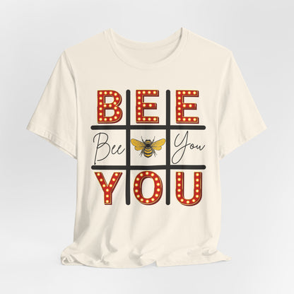 Bee You Marquee Tic-Tac-Toe Tee