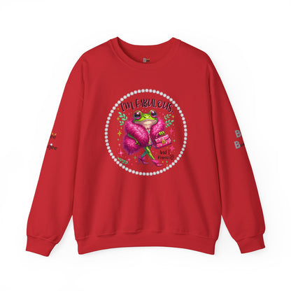 Boujee Frog I'm Fabulous And I Know It - Heavy Blend™ Light Colors Crewneck Sweatshirt