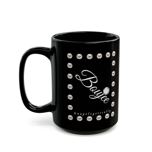 Boujee in Pearls - Mug BLACK 15oz