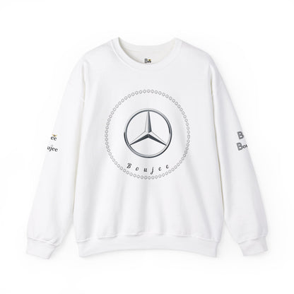 Boujee Benz Emblem - Heavy Blend™ Light Colors Crewneck Sweatshirt