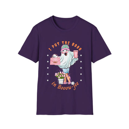 Halloween Booo in Boooujee - Softstyle T-Shirt FAIR SKIN TONE