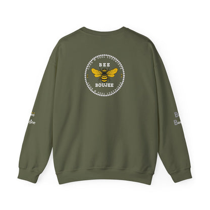 All That + Extra = Boujee - Heavy Blend™ Dark Colors Crewneck Sweatshirt