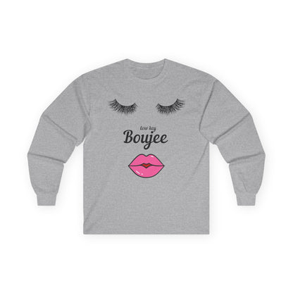 Low Key Boujee Lash & Lips Long-Sleeve Tee