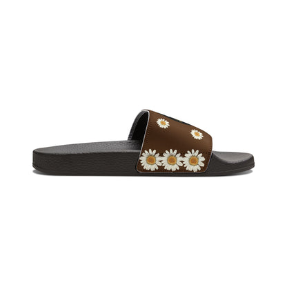 Bee Boujee - BROWN Flowers Women's Removable-Strap Sandals
