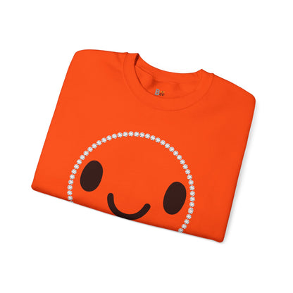 Boujee Smiley Face - Heavy Blend™ Light Colors Crewneck Sweatshirt