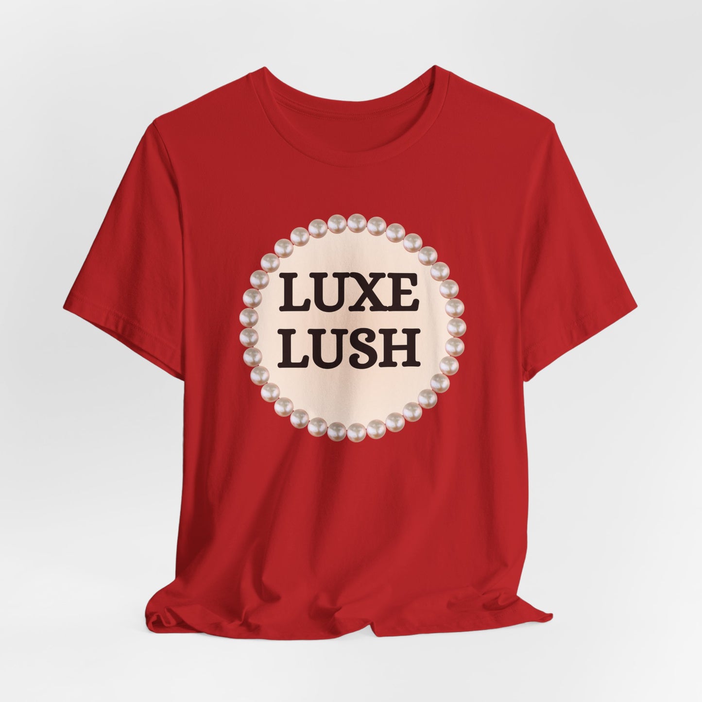 Luxe Lush Pearl-Framed Statement Tee