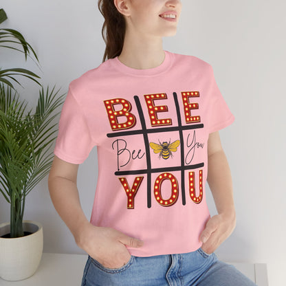 Bee You Marquee Tic-Tac-Toe Tee