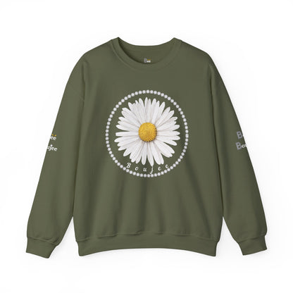 Boujee Daisy - Heavy Blend™ Dark Colors Crewneck Sweatshirt