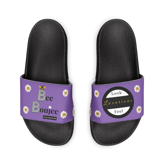 Bee Boujee - LIGHT PURPLE Flowers Women's Removable-Strap Sandals