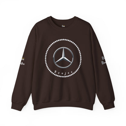 Boujee Benz Emblem - Heavy Blend™ Dark Colors Crewneck Sweatshirt