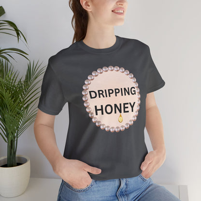 Dripping Honey Pearl-Framed Luxe Tee
