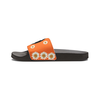 Bee Boujee - ORANGE Flowers Women's Removable-Strap Sandals