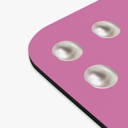Boujee in Pearls Mouse Pad PINK (Rectangle)
