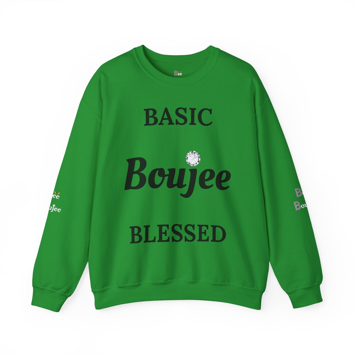Basic Boujee Blessed - Heavy Blend™ Light Colors Crewneck Sweatshirt