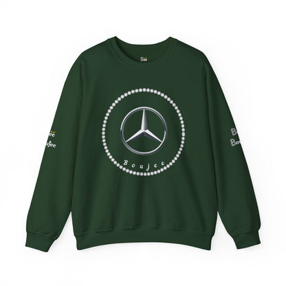 Boujee Benz Emblem - Heavy Blend™ Dark Colors Crewneck Sweatshirt