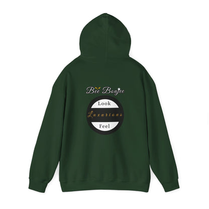 Halloween Booo in Boooujee Heavy Blend™ Hooded Sweatshirt - FAIR SKIN TONE