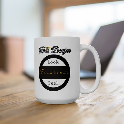 Halloween Just Plain Boujee WHITE Ceramic Mug, 15oz