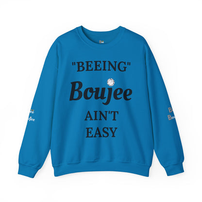 "Beeing" Boujee Ain't Easy- Heavy Blend™ Light Colors Crewneck Sweatshirt