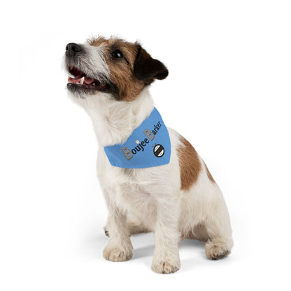 Boujee Barker Bandana BLUE - Pet Collar SMALL