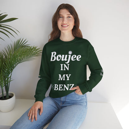 Boujee In My Benz - Heavy Blend™ Dark Colors Crewneck Sweatshirt