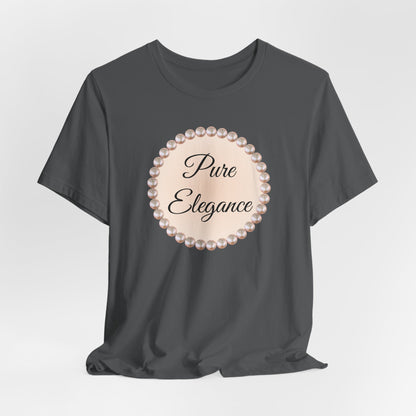 Pure Elegance Pearl-Framed Jersey Tee