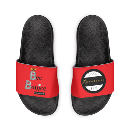 Bee Boujee - RED Women's Removable-Strap Sandals
