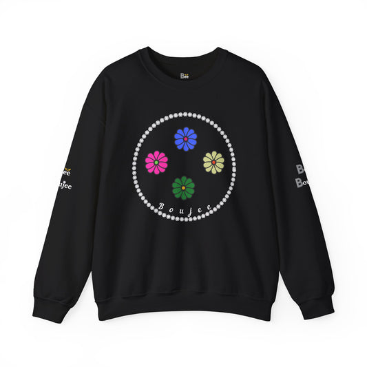 Boujee Mini Flowers - Heavy Blend™ Dark Colors Crewneck Sweatshirt