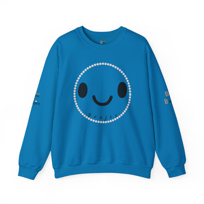 Boujee Smiley Face - Heavy Blend™ Light Colors Crewneck Sweatshirt
