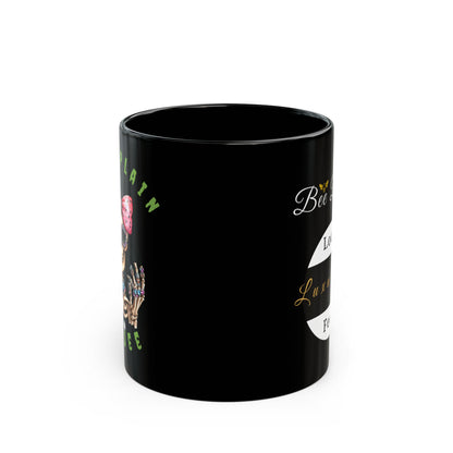 Halloween Just Plain Boujee BLACK Mug 11oz