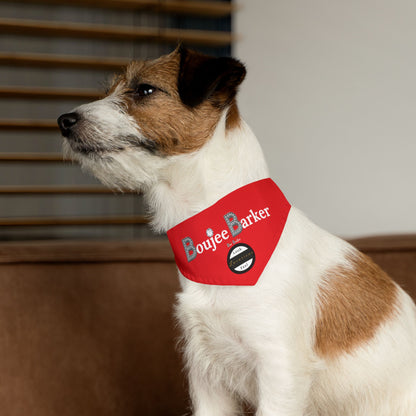 Boujee Barker Bandana RED - Pet Bandana SMALL