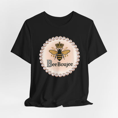 Customizable Bee Boujee Pearl Emblem Tee