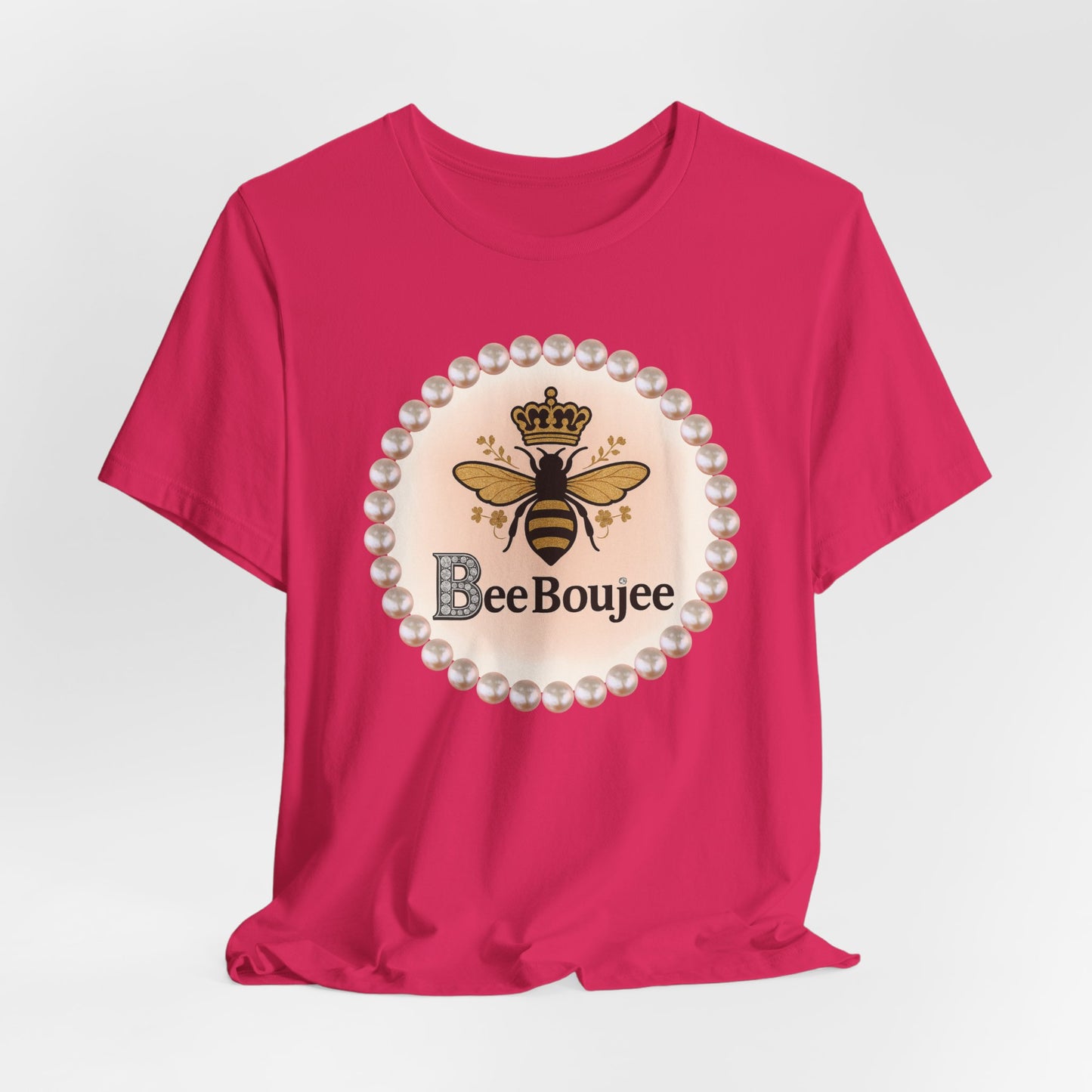 Customizable Bee Boujee Pearl Emblem Tee