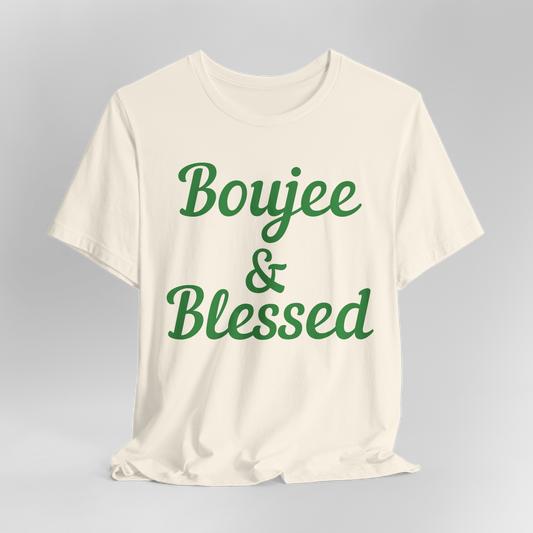 CUSTOMIZABLE Boujee & Blessed Jersey Tee