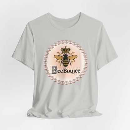 Customizable Bee Boujee Pearl Emblem Tee