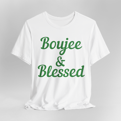 CUSTOMIZABLE Boujee & Blessed Jersey Tee