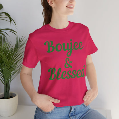 CUSTOMIZABLE Boujee & Blessed Jersey Tee