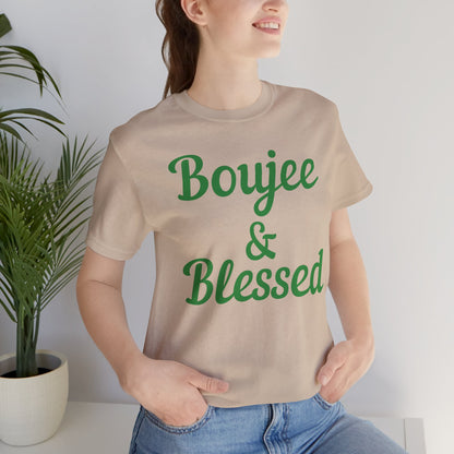 CUSTOMIZABLE Boujee & Blessed Jersey Tee