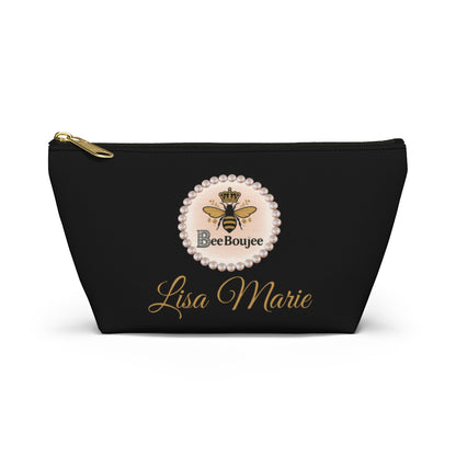Personalized Bee Boujee T-Bottom Accessory Pouch - 2 Sizes and 3 Designs