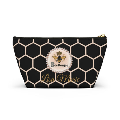 Personalized Bee Boujee T-Bottom Accessory Pouch - 2 Sizes and 3 Designs