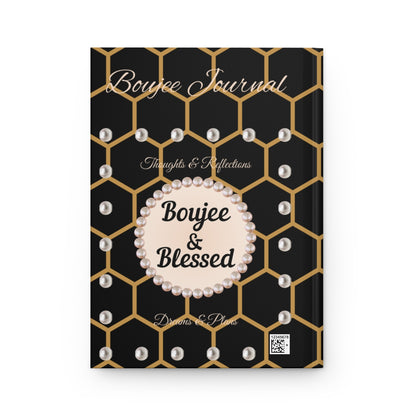 Personalized "Boujee & Blessed" Hardcover Journals (Matte & Honeycomb Editions)