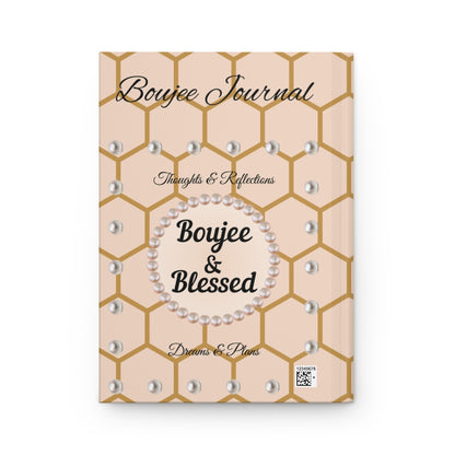 Personalized "Boujee & Blessed" Hardcover Journals (Matte & Honeycomb Editions)