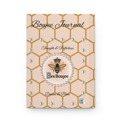 Personalized Bee Boujee Hardcover Journals (Matte & Honeycomb Editions)