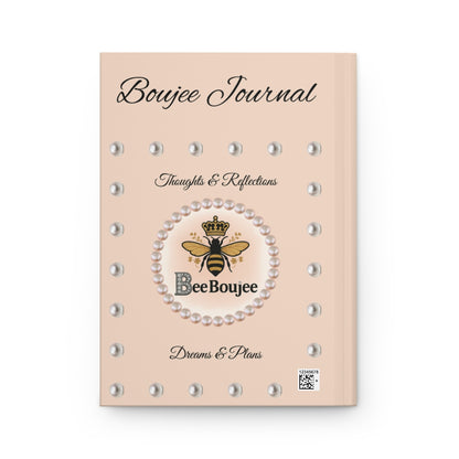 Personalized Bee Boujee Hardcover Journals (Matte & Honeycomb Editions)