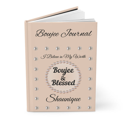 Personalized "Boujee & Blessed" Hardcover Journals (Matte & Honeycomb Editions)