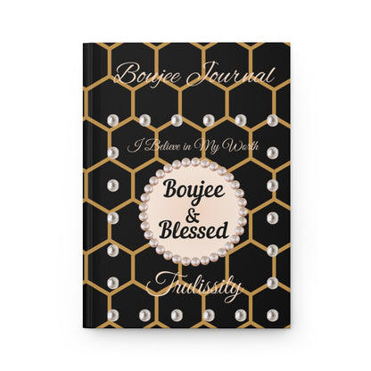 Personalized "Boujee & Blessed" Hardcover Journals (Matte & Honeycomb Editions)