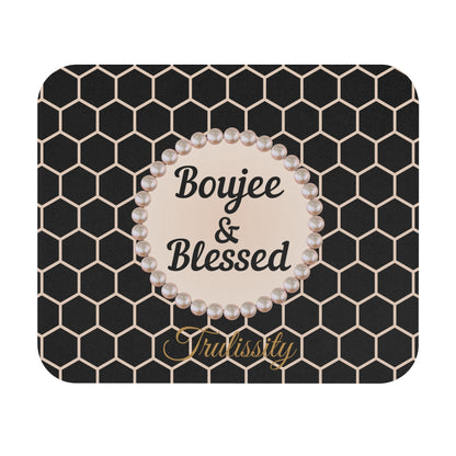 Personalized Boujee & Blessed Luxe Office Mouse Pad - 3 Designs